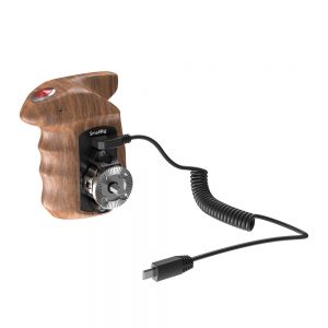 SmallRig HSR2511 Right Side Wooden Hand Grip with Record Start/Stop Remote Trigger for Sony Mirrorless Cameras 