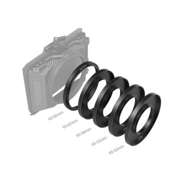 SmallRig 3383 Adapter Rings Kit (Φ52/55/58/62/86-95mm)