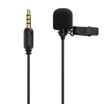 simorr 3388 Wave L1  3.5mm Lavalier Microphone (Black)