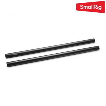 SmallRig 1053 2pcs 15mm Black Aluminum Alloy Rod(M12-30cm) 12inch 