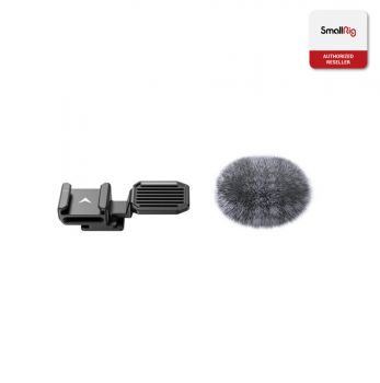 SmallRig 3526 Cold Shoe Adapter with Windshield for Sony ZV-E10 and ZV-1